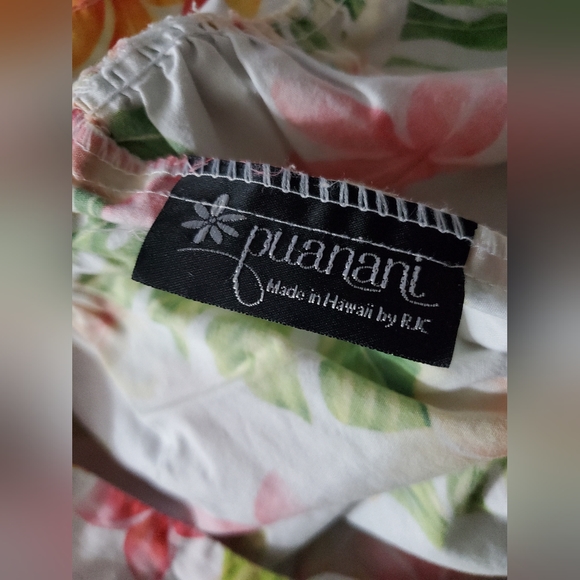 VTG Puanani by RJC Hawaiian Print Short Sleeve Muumuu Dress Women's Size XXL - Picture 4 of 6